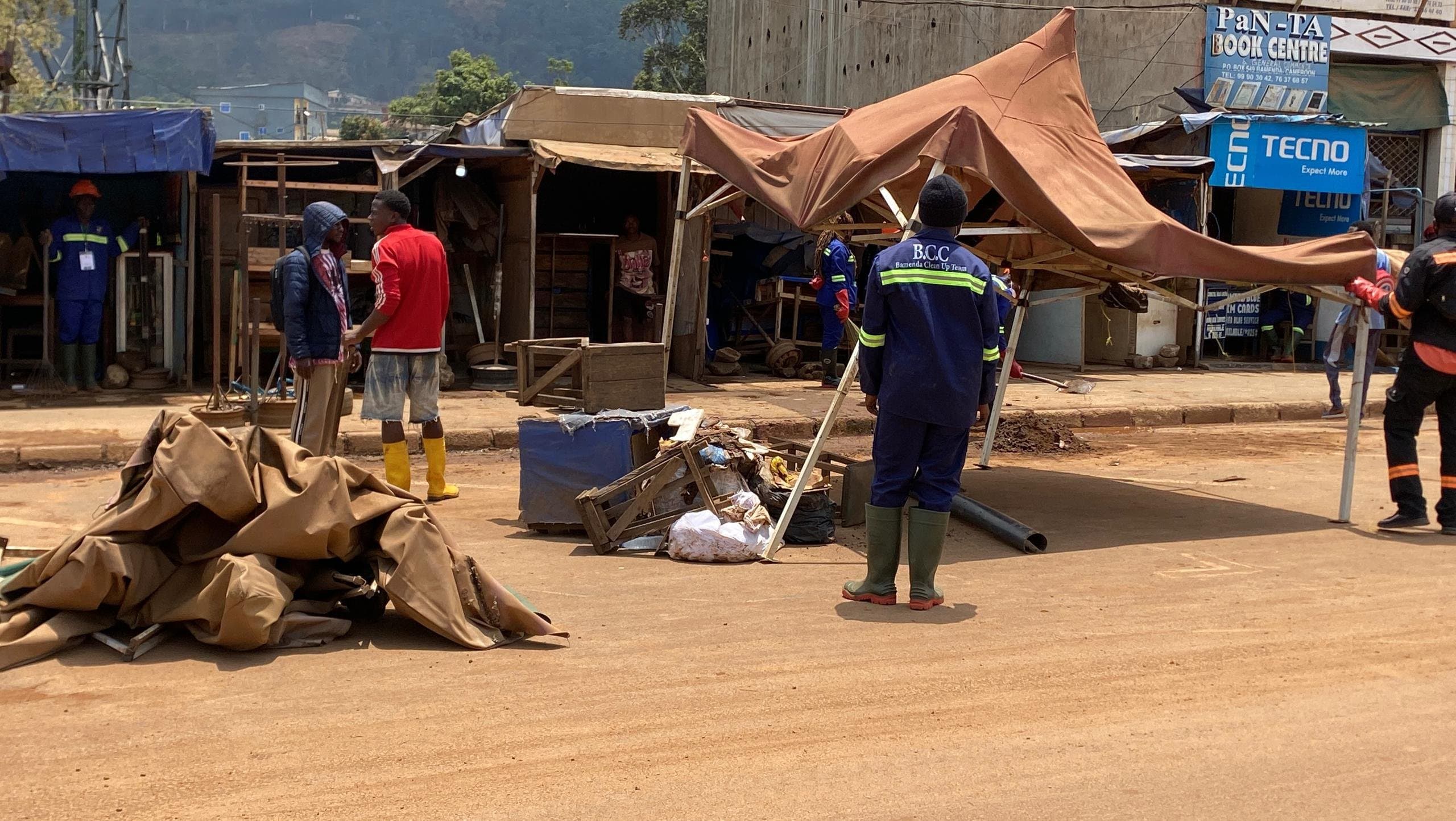 Bamenda City Council Clears Commercial Avenue Ahead of Papal Visit