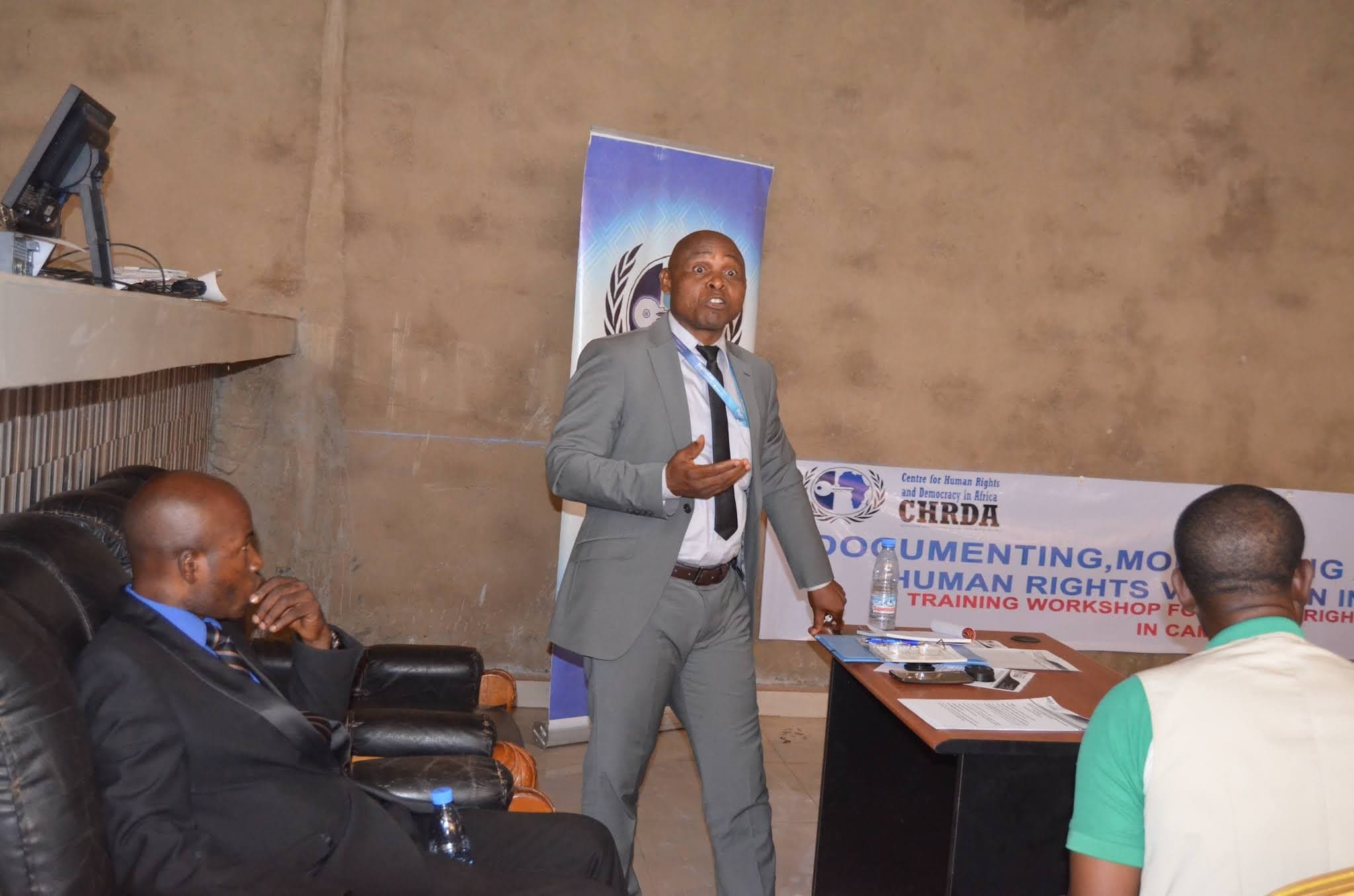 THE CENTRE FOR HUMAN RIGHTS AND DEMOCRACY IN AFRICA (CHRDA) TRAINED 100 CIVIL SOCIETY REPRESENTATIVES ON MONITORING, DOCUMENTING AND REPORTING HUMAN RIGHTS VIOLATIONS IN CAMEROON.