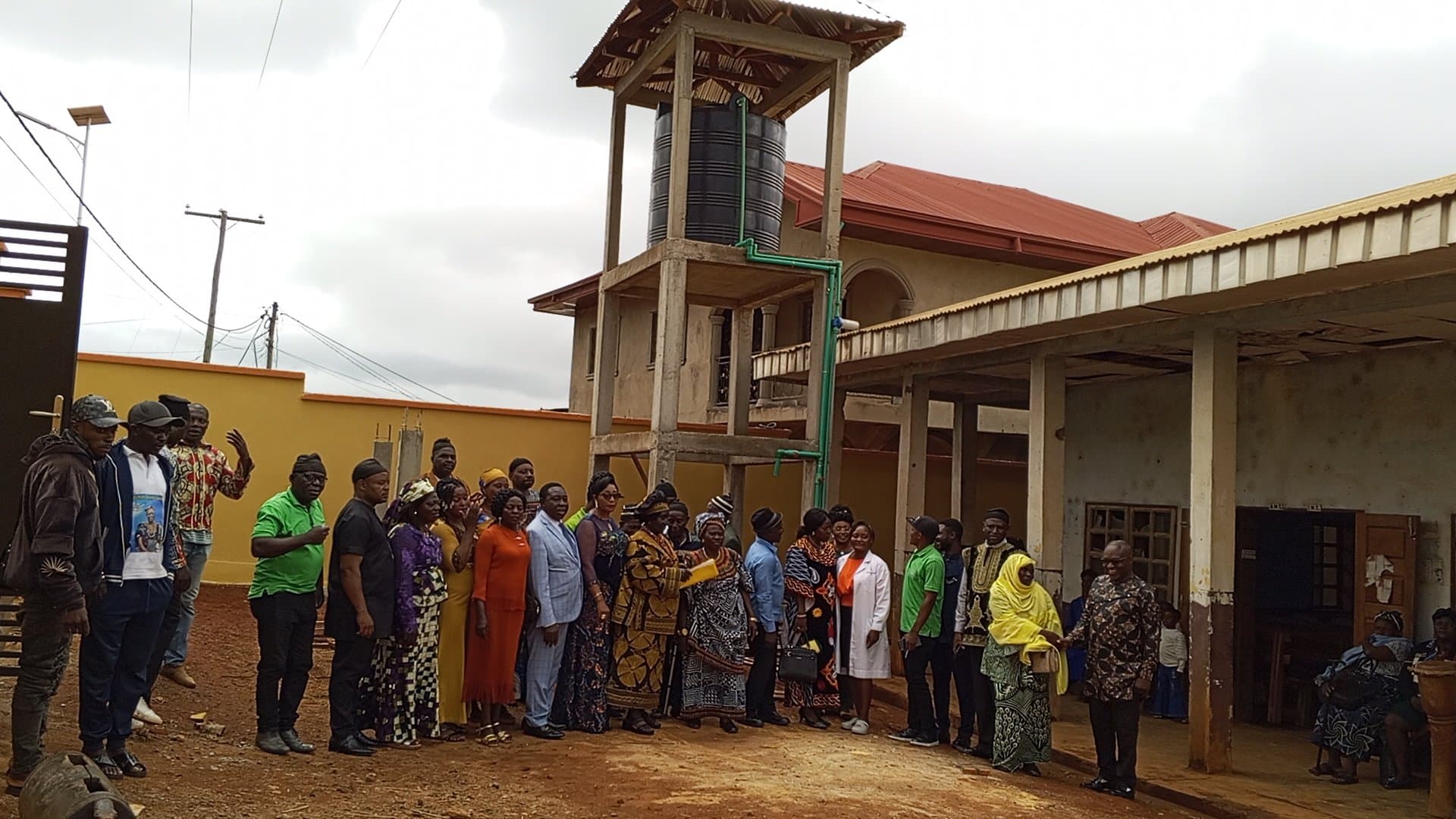 Dr. Tama Mumah Emmanuel and Family Donate U-Shaped Fence, Borehole, and Water Stand to Bamenda One Subdivisional Hospital
