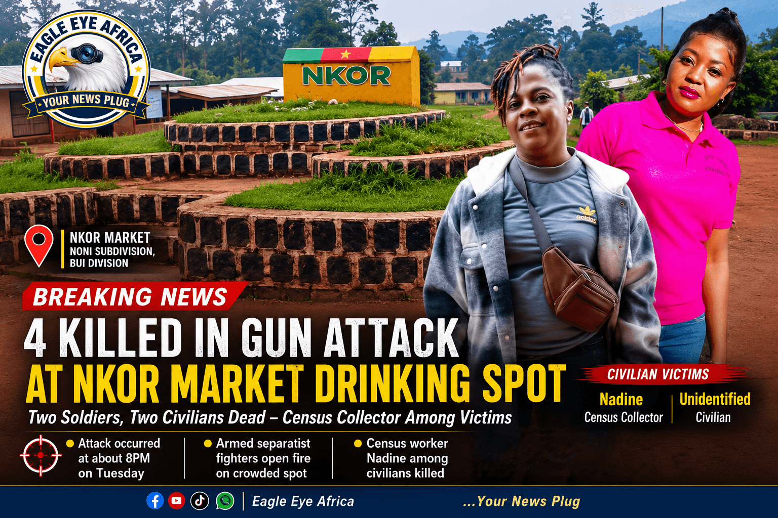 Four Killed in Night Attack on Drinking Spot in Nkor, Noni Subdivision