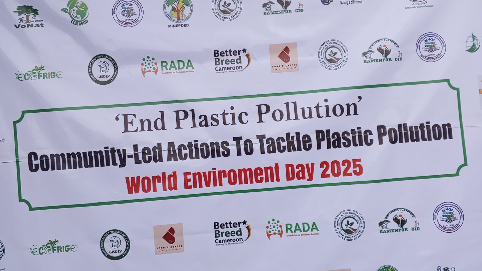 Bamenda célèbre la Journée mondiale de l'environnement 2025 : « Lutter contre la pollution plastique »