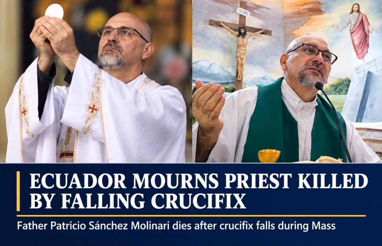 Ecuador Mourns Priest Killed by Falling Crucifix During Mass